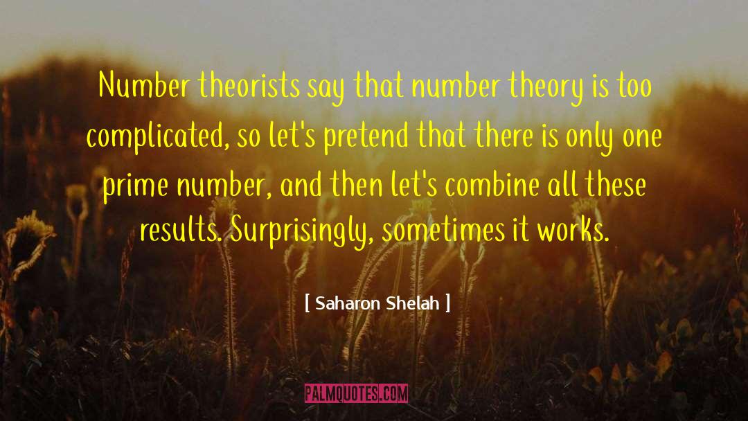 Amicable Numbers quotes by Saharon Shelah