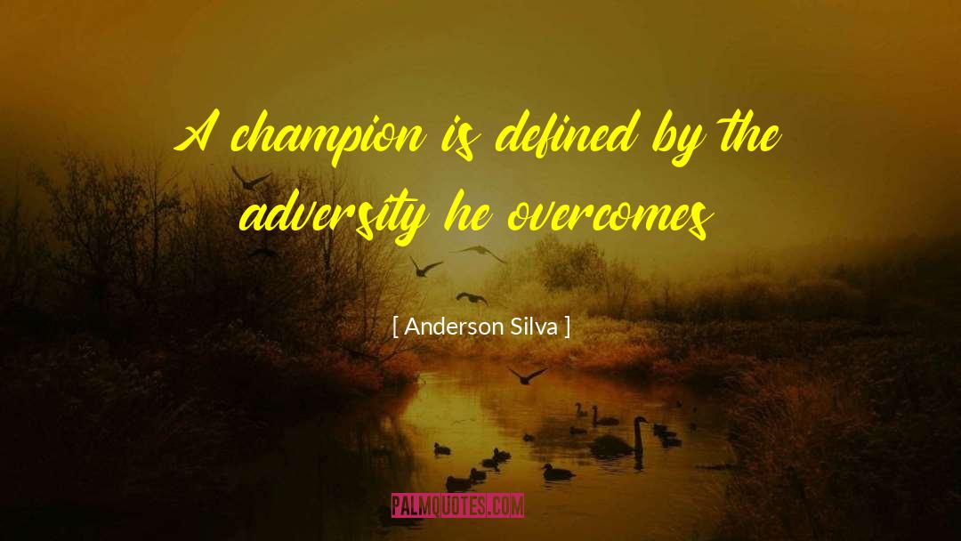 Amidst Adversity quotes by Anderson Silva