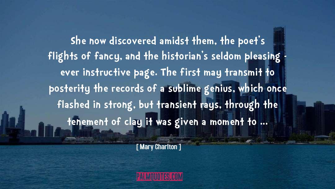 Amidst quotes by Mary Charlton