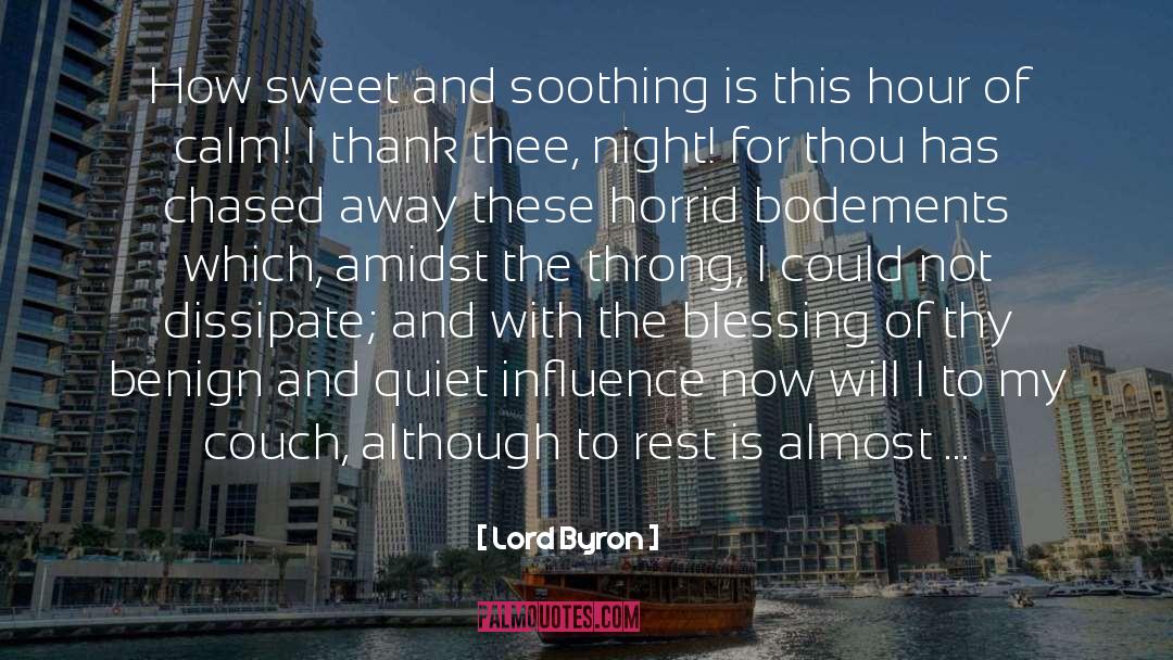 Amidst quotes by Lord Byron