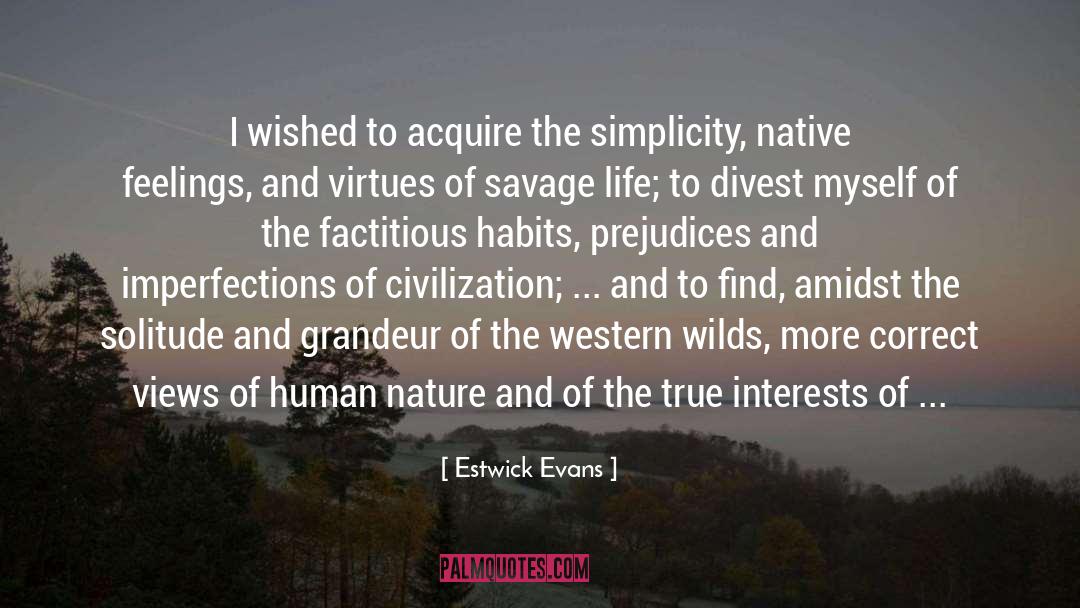 Amidst quotes by Estwick Evans