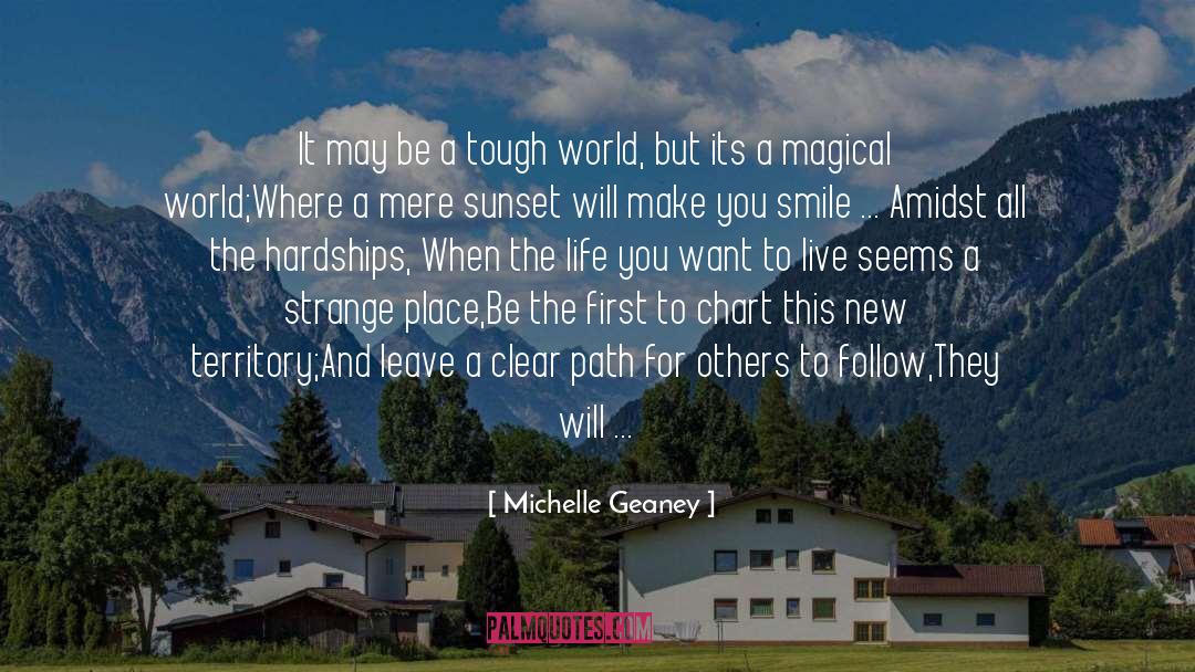 Amidst quotes by Michelle Geaney