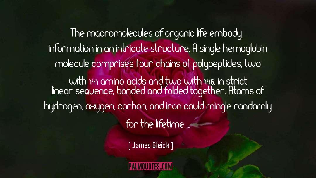 Amino Acids quotes by James Gleick
