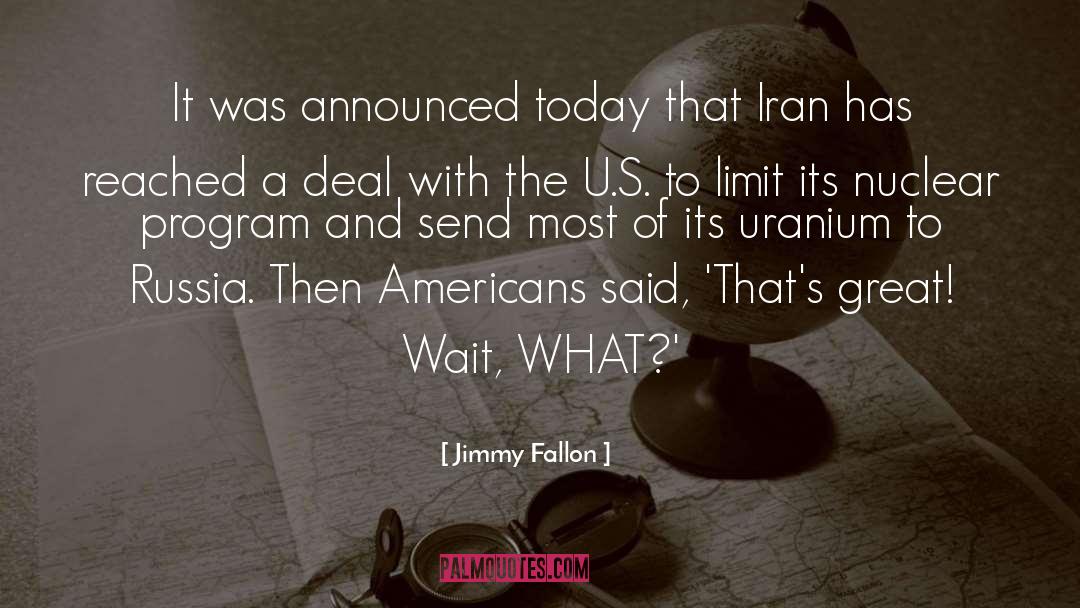 Amir Handjani Iran quotes by Jimmy Fallon