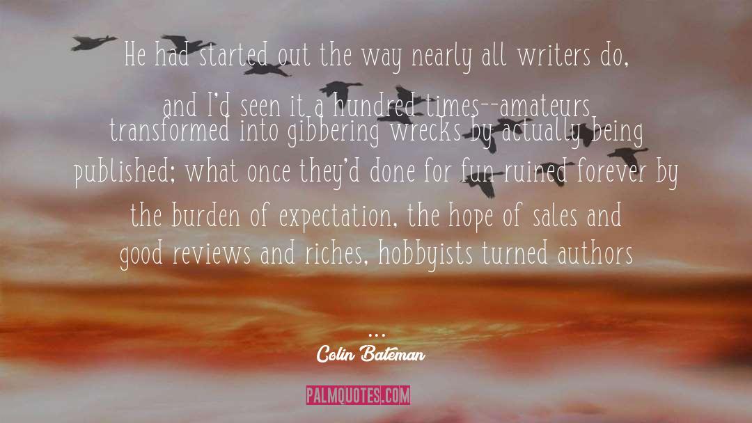 Amish Authors quotes by Colin Bateman