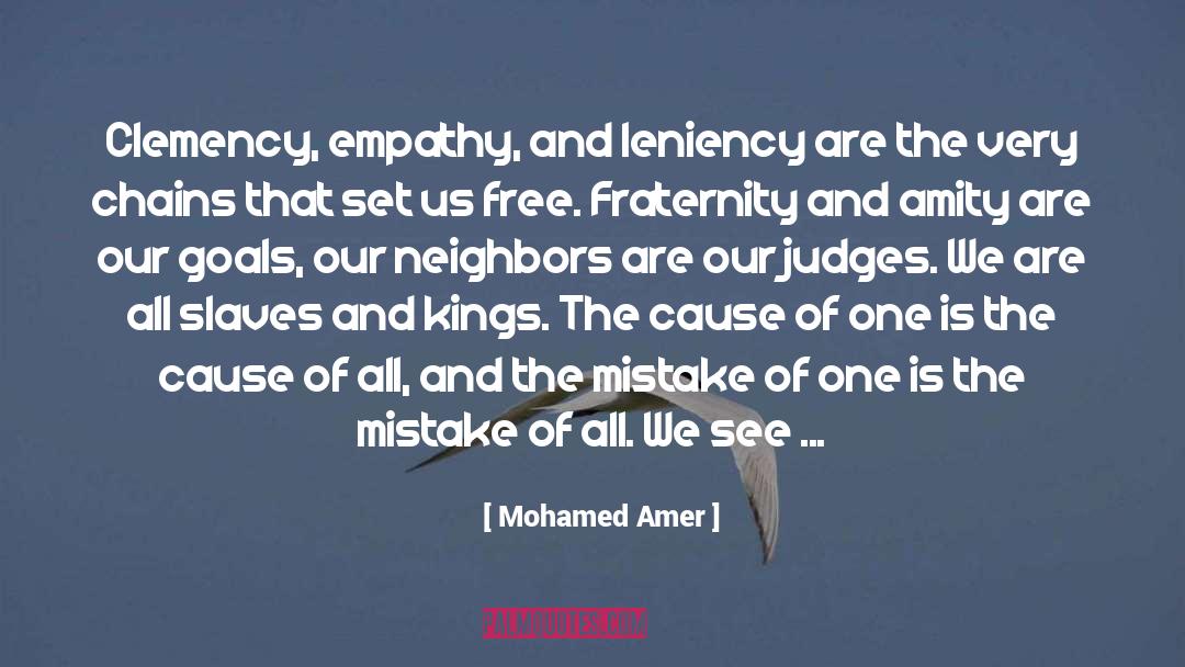 Amity quotes by Mohamed Amer