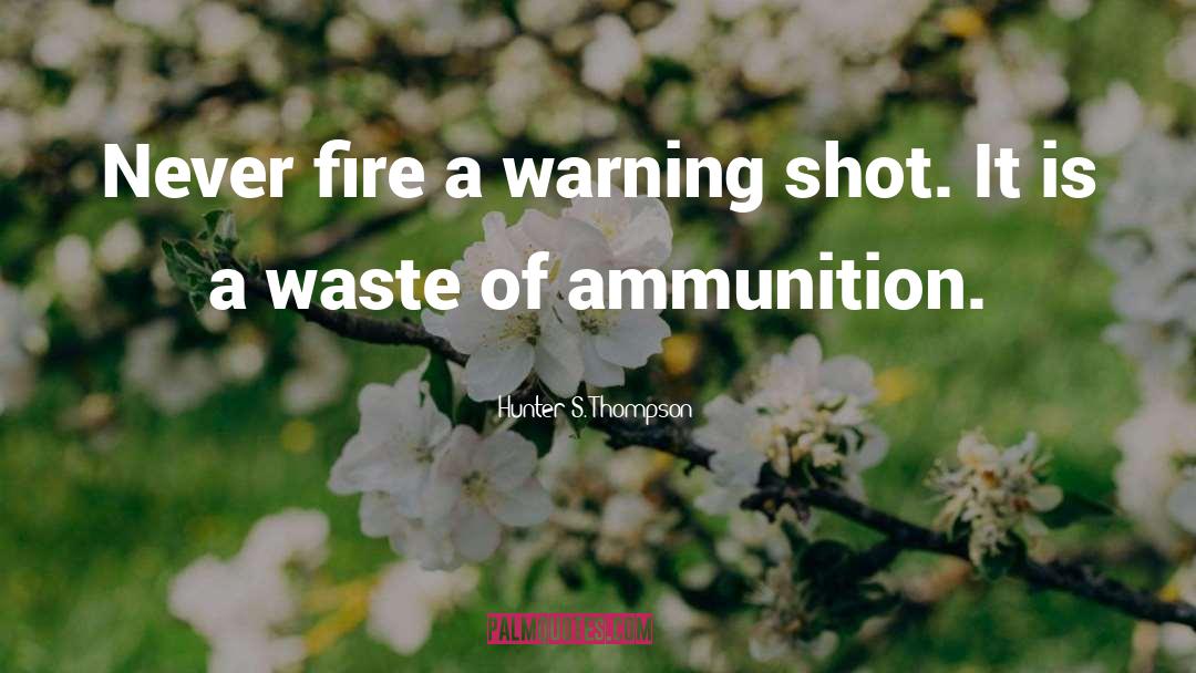 Ammunition quotes by Hunter S. Thompson