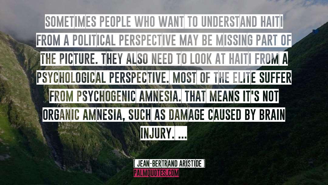 Amnesia Girl quotes by Jean-Bertrand Aristide