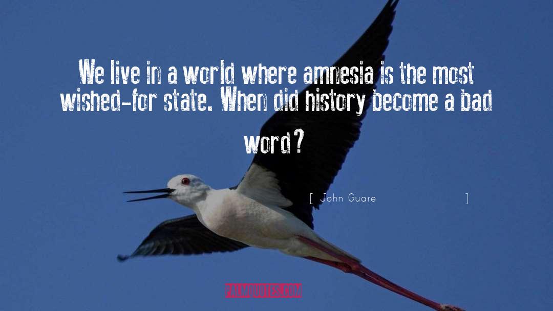 Amnesia quotes by John Guare