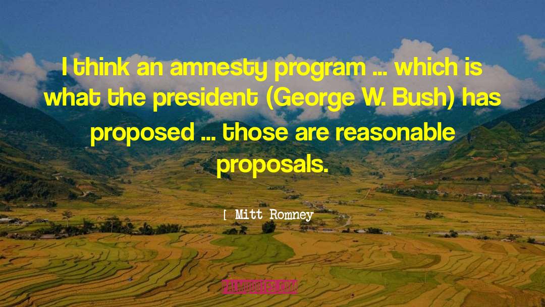 Amnesty quotes by Mitt Romney