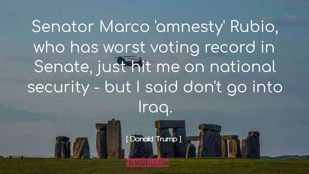 Amnesty quotes by Donald Trump