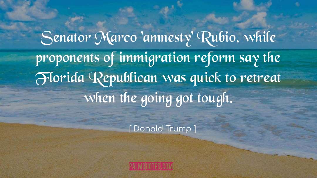 Amnesty quotes by Donald Trump