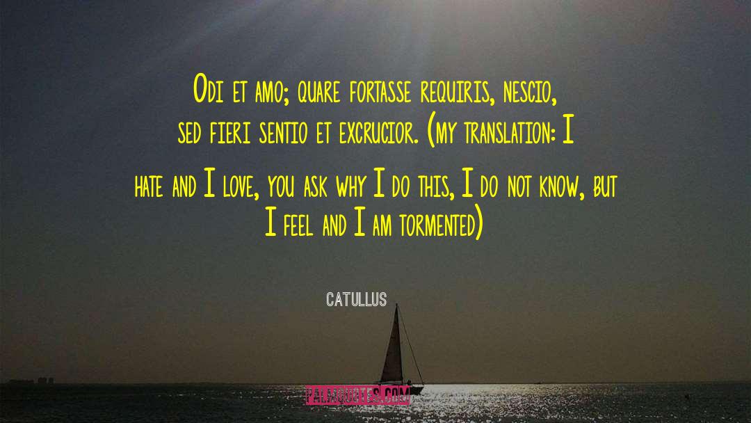 Amo quotes by Catullus