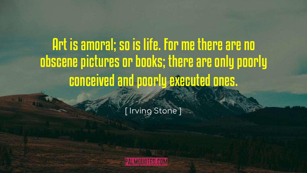 Amoral quotes by Irving Stone