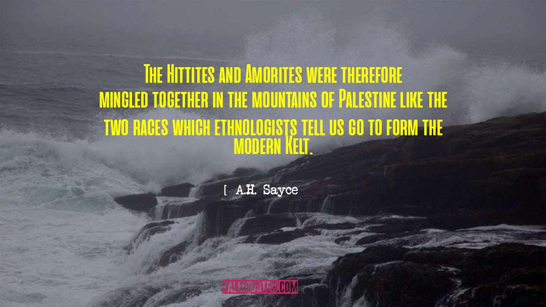 Amorites quotes by A.H. Sayce