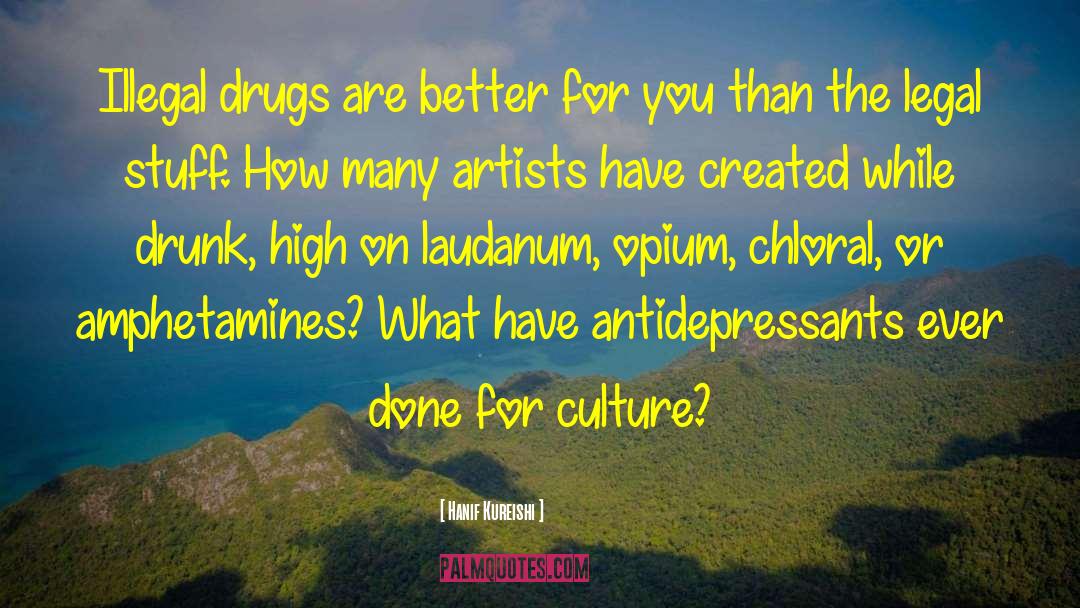 Amphetamines quotes by Hanif Kureishi