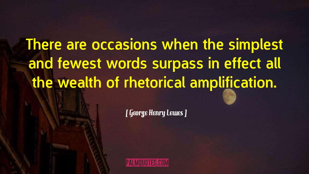 Amplification quotes by George Henry Lewes