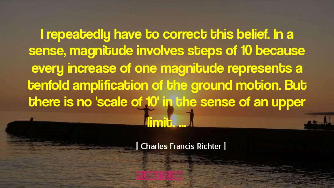 Amplification quotes by Charles Francis Richter