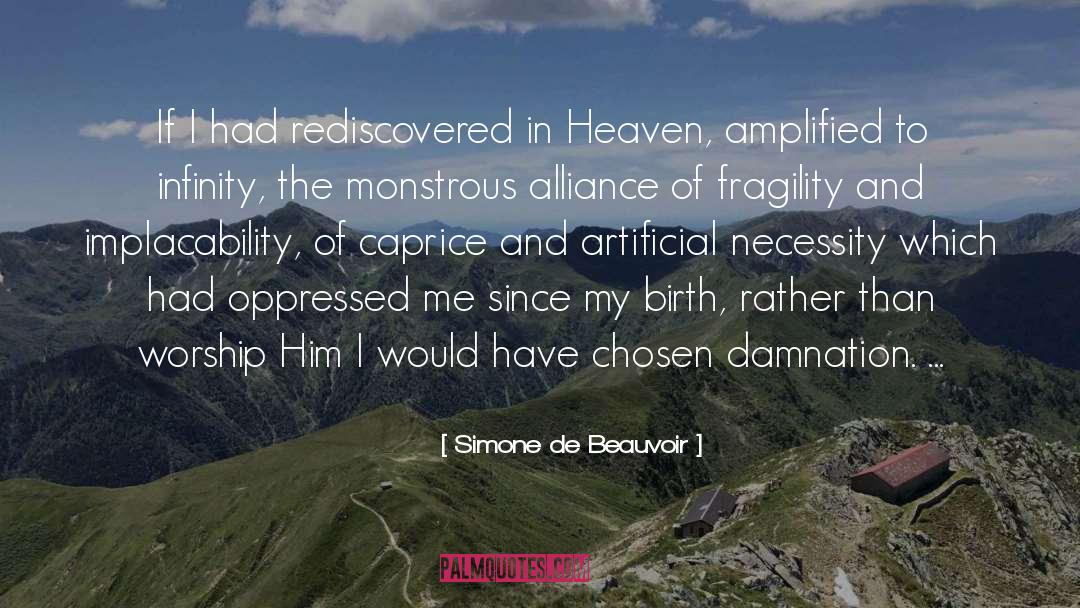 Amplified quotes by Simone De Beauvoir