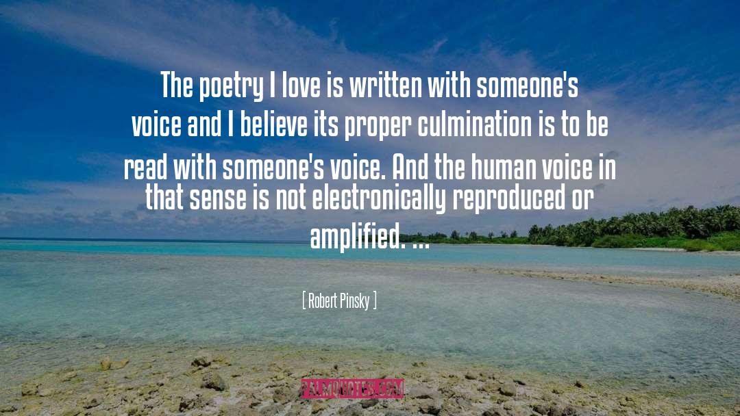 Amplified quotes by Robert Pinsky