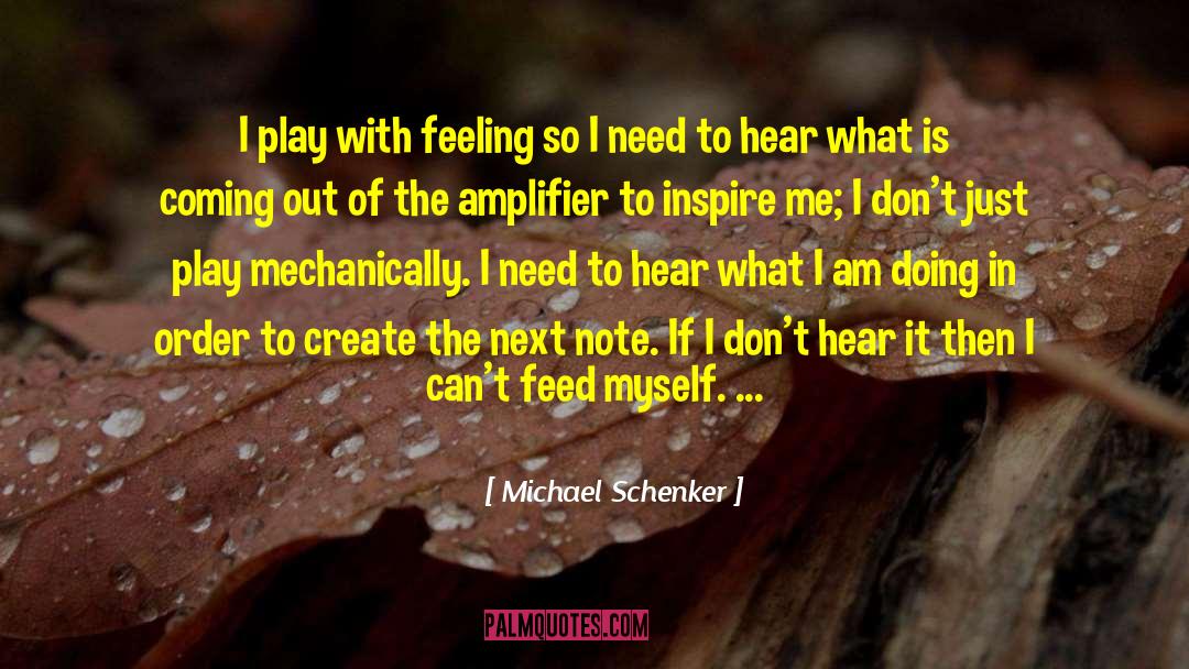 Amplifier quotes by Michael Schenker