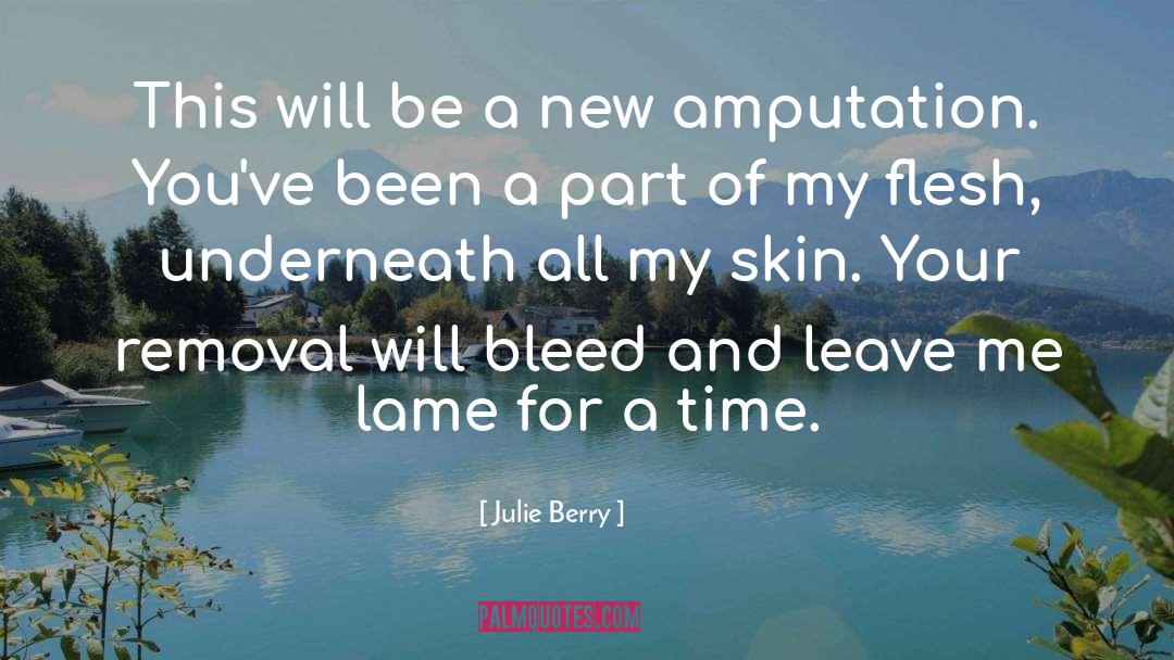 Amputation quotes by Julie Berry