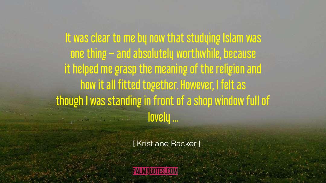 Amsons Islamic Shop quotes by Kristiane Backer