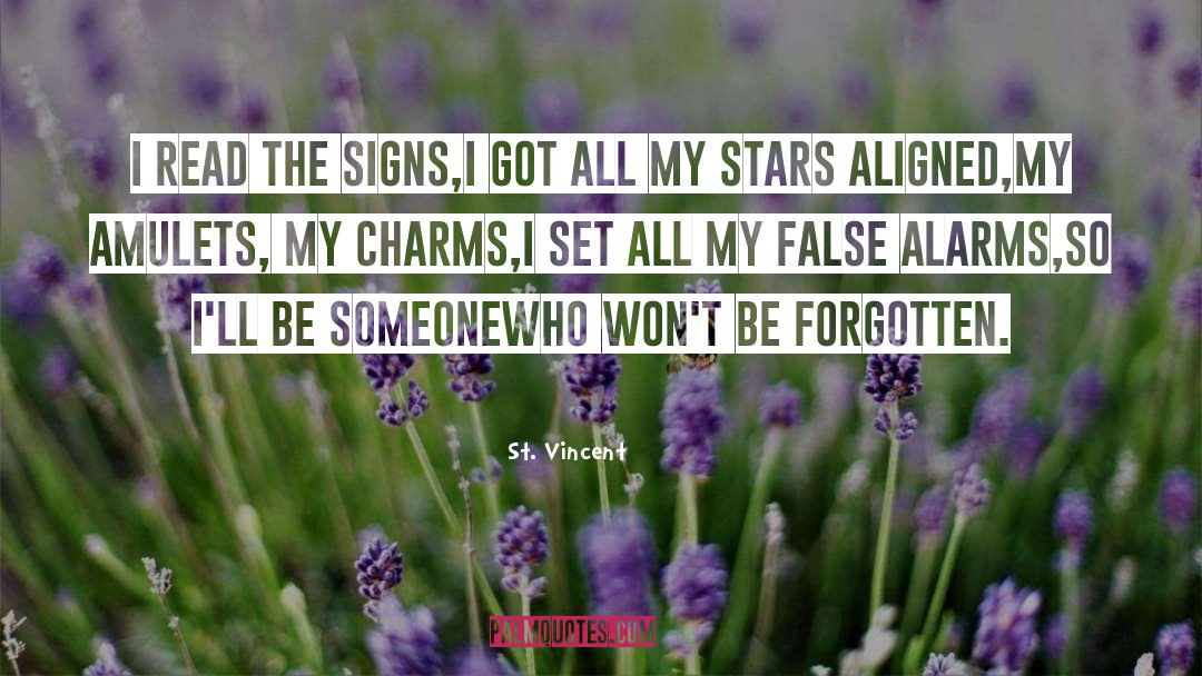 Amulets quotes by St. Vincent