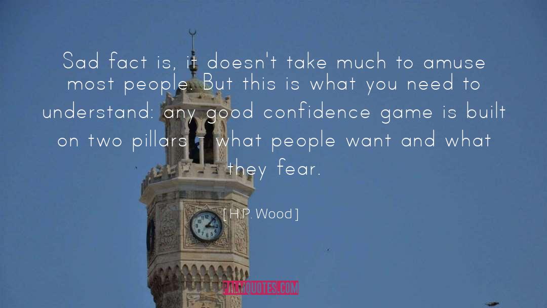 Amuse quotes by H.P. Wood