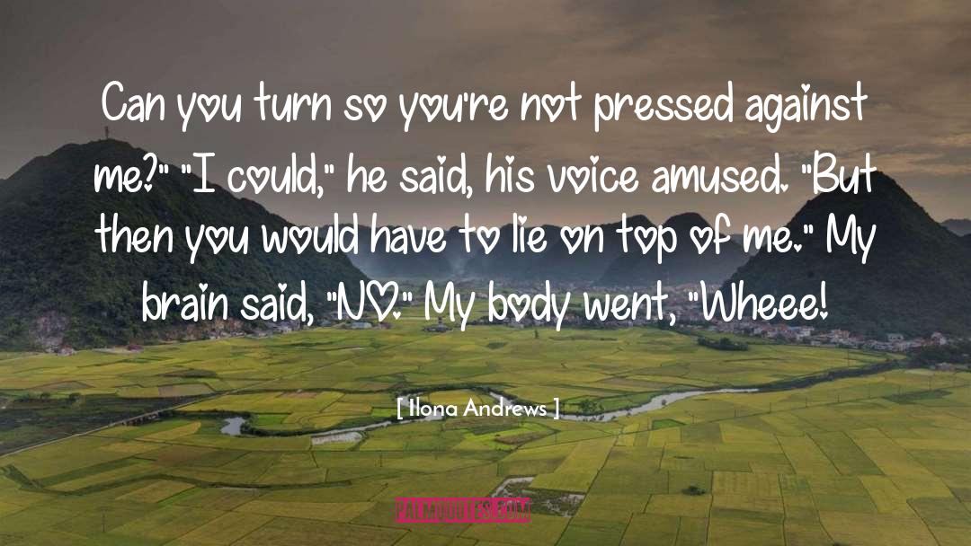 Amused quotes by Ilona Andrews