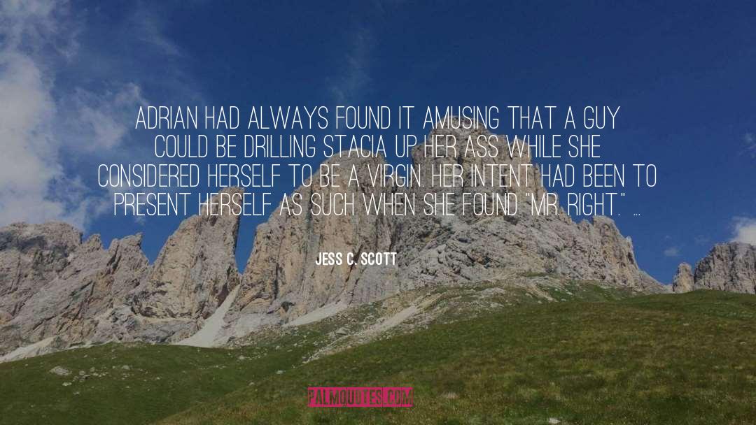 Amusing quotes by Jess C. Scott