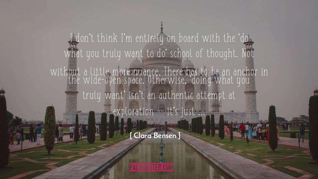 An Anchor quotes by Clara Bensen