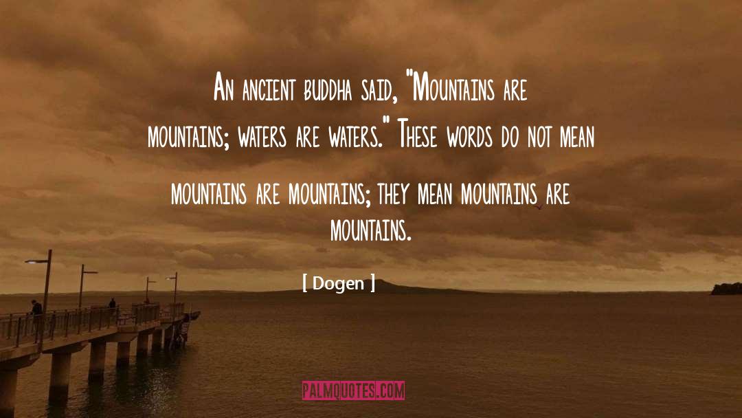 An Ancient Dream quotes by Dogen