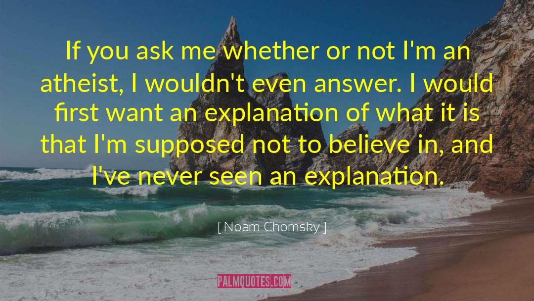 An Atheist S Values quotes by Noam Chomsky