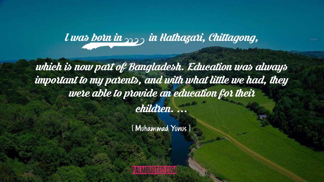 An Education quotes by Muhammad Yunus