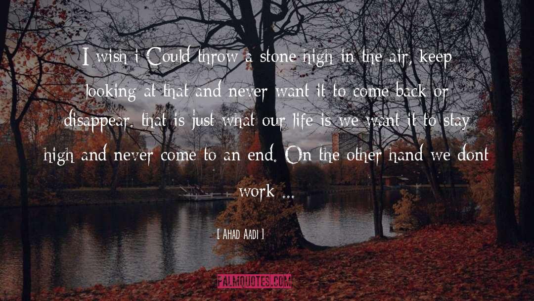 An End quotes by Ahad Aadi