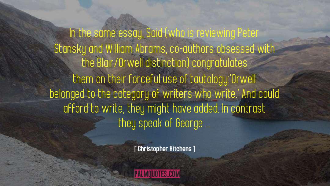 An Essay On Ferguson quotes by Christopher Hitchens