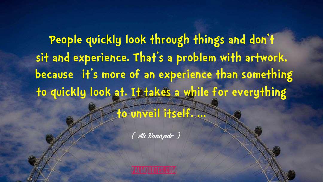 An Experience quotes by Ali Banisadr
