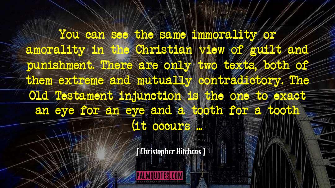 An Eye For An Eye quotes by Christopher Hitchens