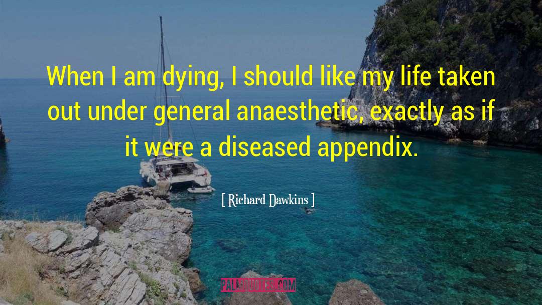 Anaesthetic quotes by Richard Dawkins