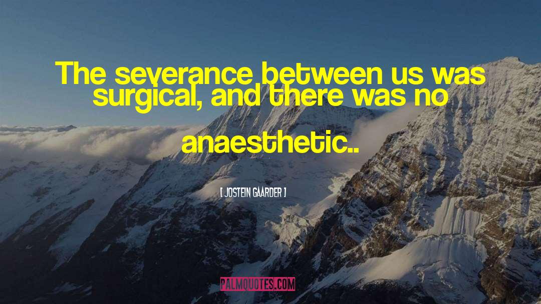 Anaesthetic quotes by Jostein Gaarder