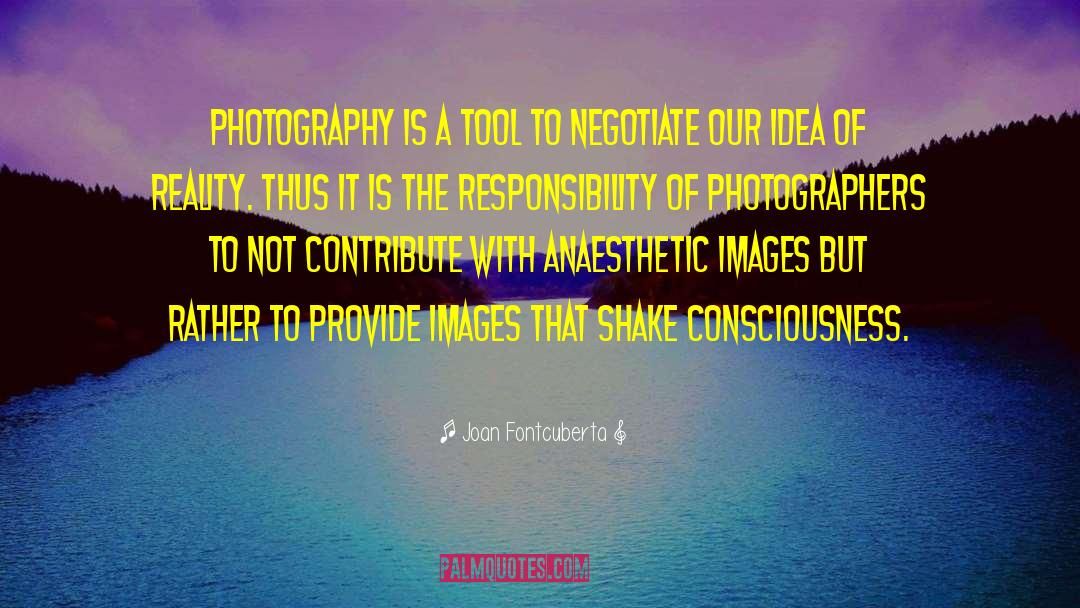 Anaesthetic quotes by Joan Fontcuberta