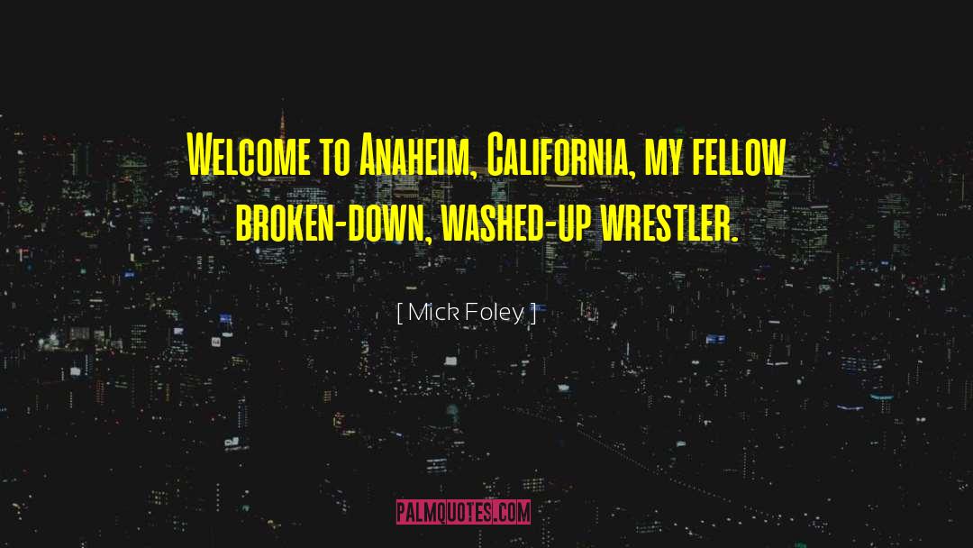 Anaheim quotes by Mick Foley