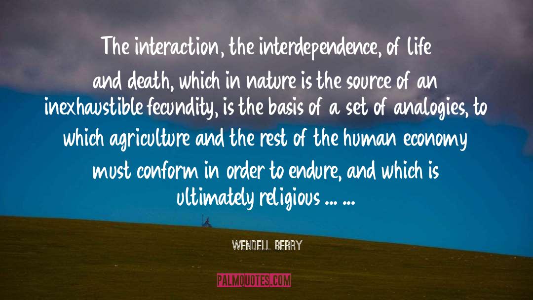 Analogies quotes by Wendell Berry