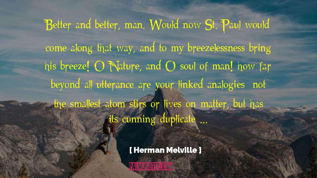 Analogies quotes by Herman Melville