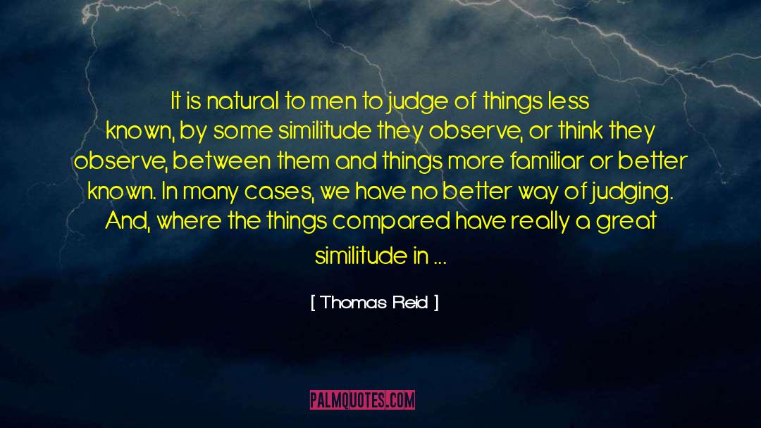 Analogies quotes by Thomas Reid