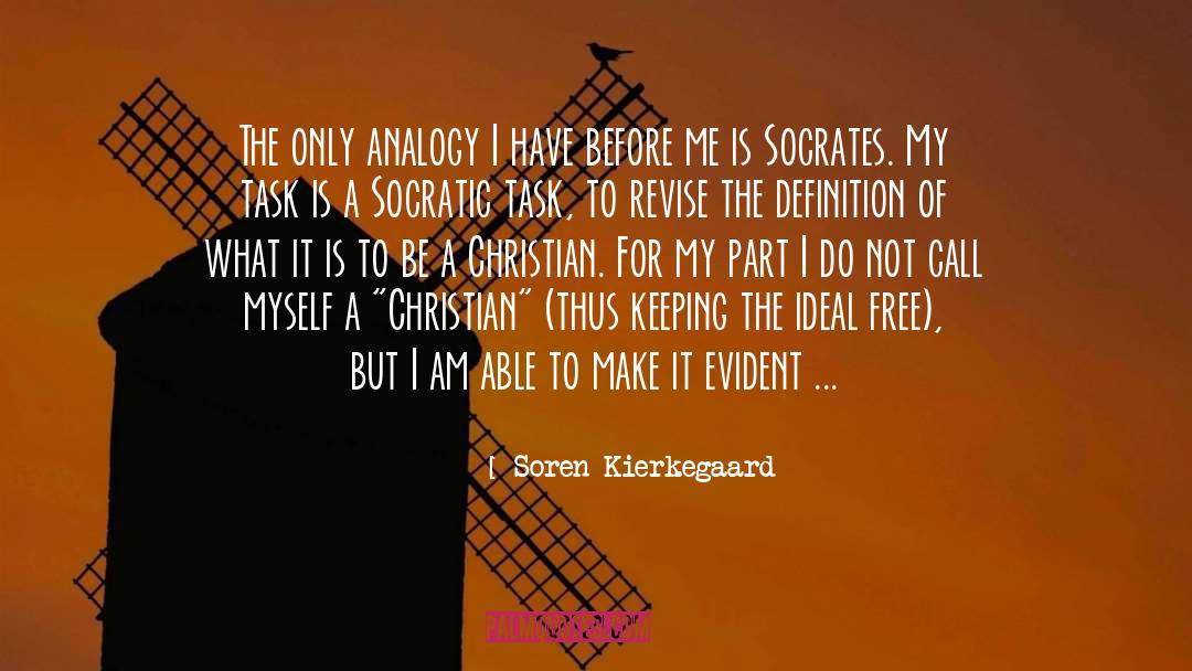 Analogy quotes by Soren Kierkegaard