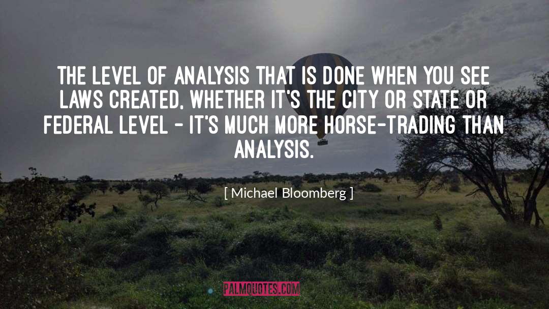 Analysis quotes by Michael Bloomberg