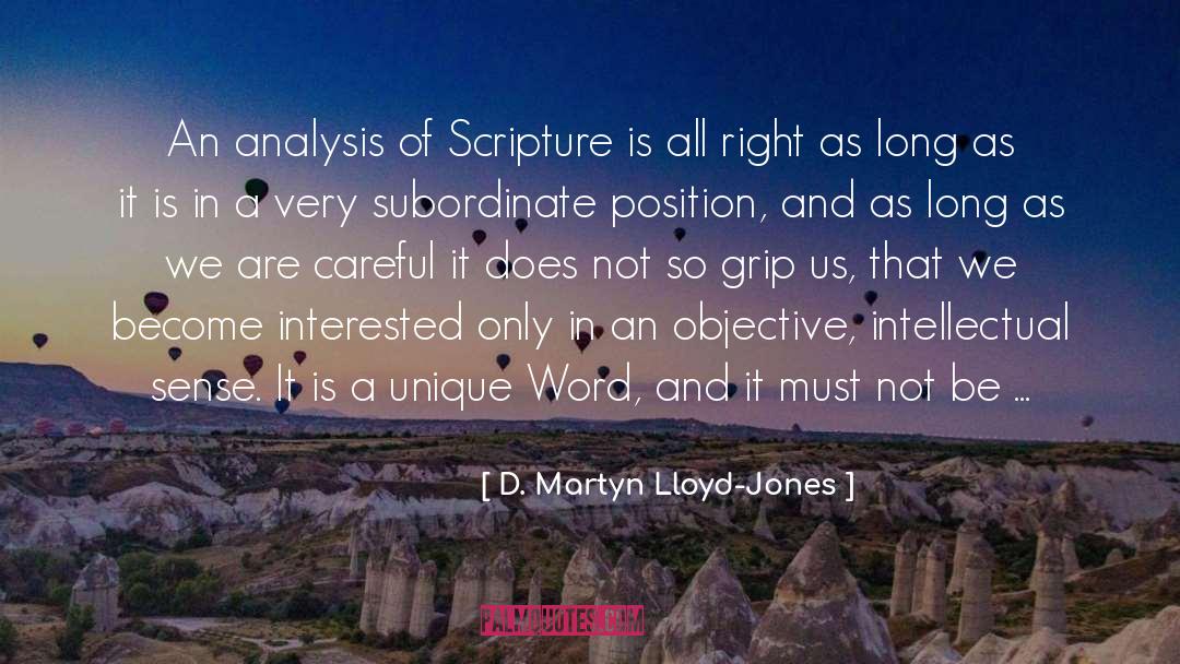 Analysis quotes by D. Martyn Lloyd-Jones