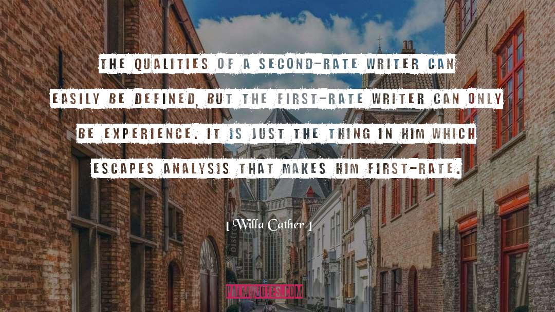 Analysis quotes by Willa Cather